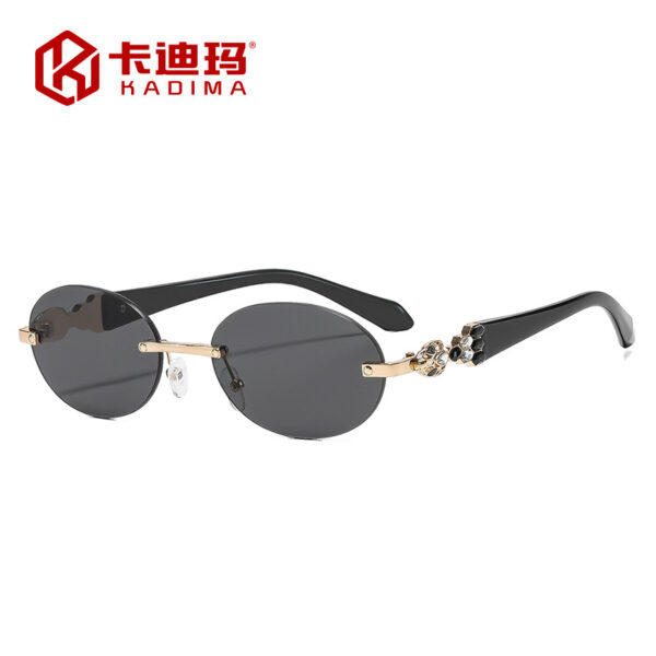 oly-b51361a953f0f01966ef877877f72509 Wholesale Rimless Retro Oval Sunglasses UV400 Street Style Fashion Sun Glasses