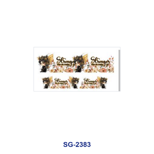 oly-b514f5fa549149bb07d5b2d74f40d826 Wholesale 8pcs Mixed Inspirational Text Cartoon Character Floral Print 3oz Cup Stickers Wrap OLY Exclusive