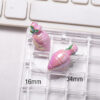 oly-b52407970b7898c41463760a91cbea42 Wholesale UV Plated Acrylic Carrot Loose Beads DIY Phone Chain Bag Charm Craft Supply