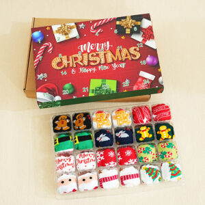 12 pairs in christmas gift box / European and american sizes (36-43) are shipped, single and double price grids