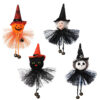 Wholesale Halloween Cloth Pendant Decor - Pumpkin Ghost Witch Black Cat Hanging Ornaments for Party Decoration, Gift, Boutique Resale