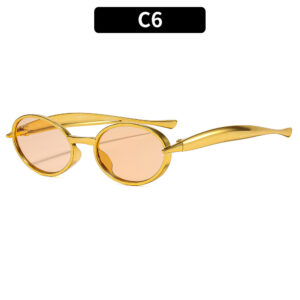 C6-gold frame champagne slices