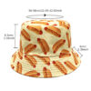 oly-b56cecdebd42519895a089da8b214146 Wholesale Hot Dog Hamburger Pattern Double Sided Bucket Hat Fashion Accessory Boutique Resale