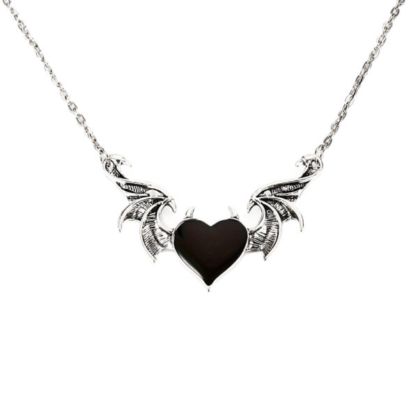 oly-b58666d9a7893b12ae5ae024a144b84e Wholesale Devil Heart Pendant Necklace Gothic Chic Jewelry Accessory for Boutique Resale