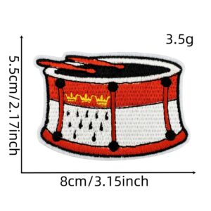 Leather drum cloth stickers 8#