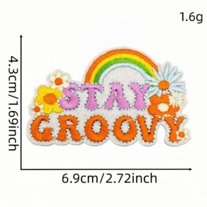 Orange-yellow cloth patch #5