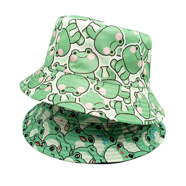 oly-b5a3923d76db672b434477d2d116c751 Wholesale Trendy Cartoon Frog Bucket Hat Sun Protection Hat for Women