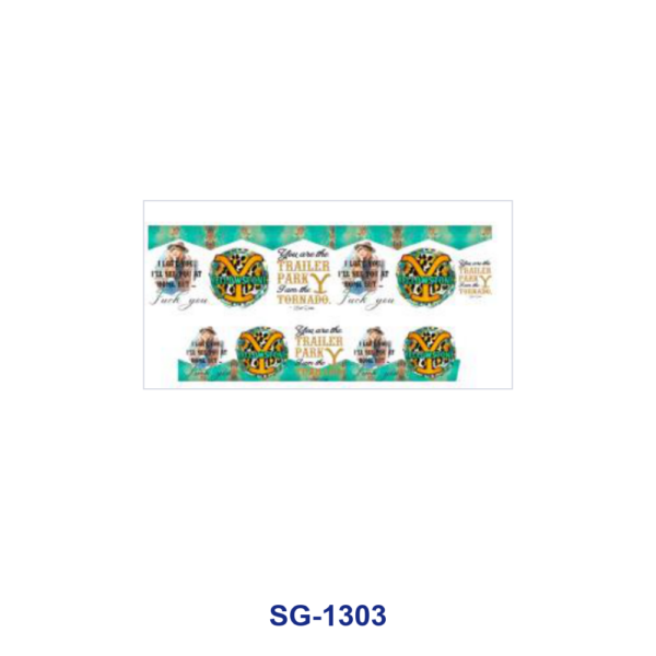 Wholesale 8pcs Mixed Cartoon Character Floral Western Cow Skull Print 3oz Cup Stickers Wrap OLY Exclusive