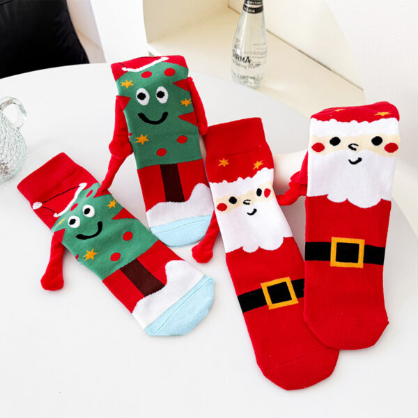 oly-b5dd342d650e1818fbc26844edd21fd9 Wholesale Anime Cartoon Christmas Couple Socks Medium Tube Polyester Cotton for Women Gift