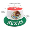 Wholesale Mexico Flag Pattern Double Sided Bucket Hat Outdoor Sun Protection Trendy Headwear