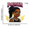 oly-b5f95377518c3e8451d9741b2e32d1ad Wholesale Chic Black Girl Applique Patches Set - 16 Pcs Polyester Thread Fashion Accessory