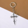 Wholesale Retro Gothic Cross Ethnic Pattern Zinc Alloy Pendant Keychain Boutique Resale