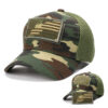 Wholesale Camouflage Baseball Cap Adjustable USA Flag Label Fashion Accessory