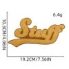 oly-b6433803d4afca66ae65cc1f641f13a5 Wholesale Fashion English Letter Embroidered Patch Polyester Thread for Baggage Accessory