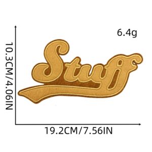 English text cloth embroidery 2#