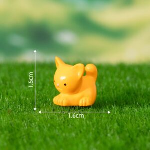 Number 4 Orange Cat / 15 Miniature Animal Designs
