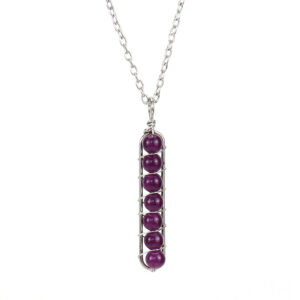 White K Amethyst Bead