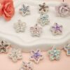 oly-b66182bbebd1682a115badac6afcbf7b Wholesale Double Sided Star Alloy Beads Black for DIY Bracelet Keychain Fashion Car Key Accessory