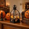 Wholesale Halloween Decorative Candle Lamp Plastic Witch Pattern Party Home Decoration