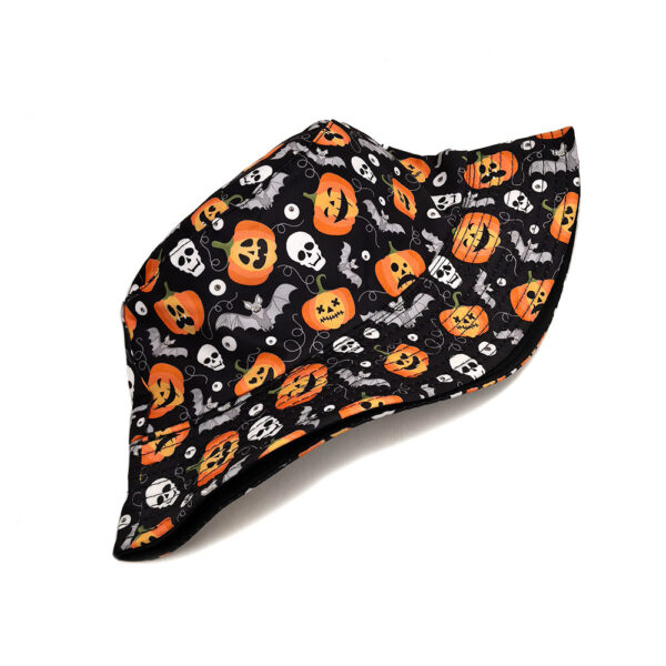 Wholesale Halloween Pumpkin Lamp Printed Fisherman Hat Sun Protection Fashion Accessory for Outdoor