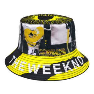 Wholesale Unisex Reversible Letter Print Bucket Hat Stylish Outdoor Sun Hat for Beach