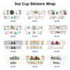 Wholesale 8pcs Lovely Little Witch 3oz Cup Stickers Wrap OLY Exclusive