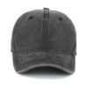 oly-b6eaca9027235eb1d34ad44a6aca0b17 Wholesale Retro Equestrian Style Short Brim Baseball Cap Washed Solid Black Boutique Resale