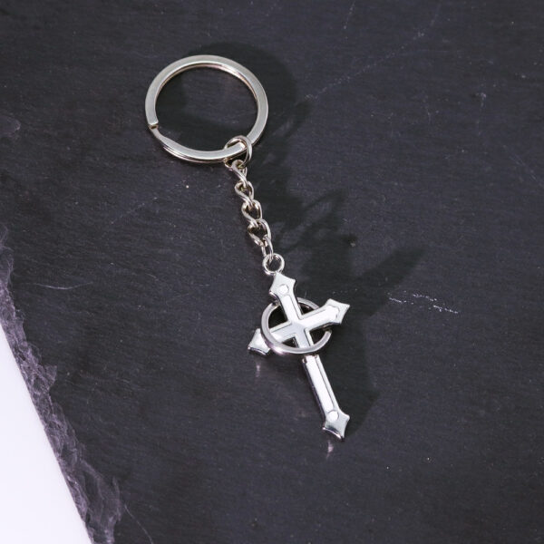 Wholesale European Style Cross Keychain Zinc Alloy Car Key Accessory Fashion Bag Charm