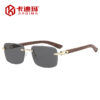 oly-b711a0f1bc0dc0de360e114d85f61db2 Wholesale Modern Frameless Square Sunglasses Gold Frame Gray Lenses UV400 Outdoor Holiday Style