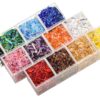 oly-b715da95c713530515ce48bb3326dab4 Wholesale Trendy Light Luxury Acrylic Electroplated Beads Pink 15g for DIY Phone Chain Jewelry