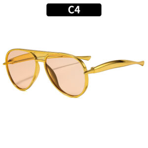 C4-gold frame champagne slices