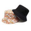 Wholesale Trendy Puppy Pattern Bucket Hat Reversible Sun Protection Outdoor Hat for Men Women