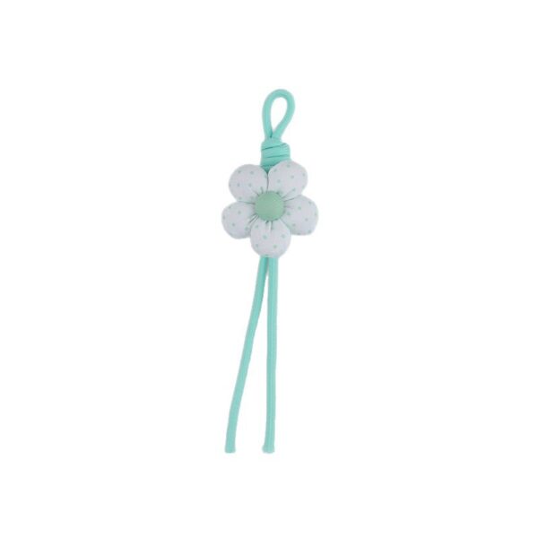 oly-b7336d7d6d31f1985064a332167c4af6 Wholesale Blue Flowers Bow DIY Bag Charm Chic Keychain for Party Jewelry Accessory