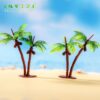 Wholesale Beach Themed Artificial Double Coconut Tree Decoration PVC for Home Decor or Party