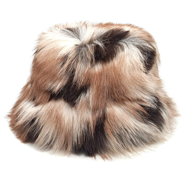 Wholesale Gradient Faux Fur Bucket Hat Winter Warm Fashion Accessory Gift for Women