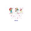 Wholesale 8pcs Watercolor Fairytale Maiden Heart Snow Rose Bow Mixed Decor Mini Cup Keychain Sticker OLY Exclusive