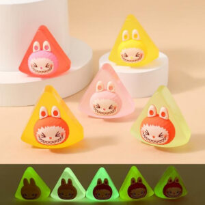 Glow-in-the-dark bunny fruit cut [5 styles/set] / Must order in multiples of the full set quantity. orders not meeting this requirement will be shipped randomly by the system