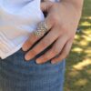 Wholesale Alloy Vintage Leaf Ring - Fashion Jewelry Accessory for Boutique Resale