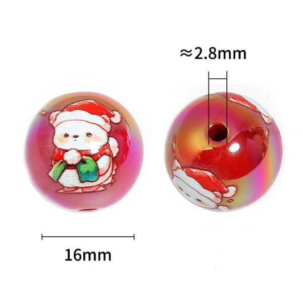 oly-b7ab88461d064cf62d008a87a7d9b283 Wholesale Cartoon Santa Reindeer Acrylic Beads for DIY Christmas Phone Chain Jewelry Making Craft Supply