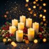 Wholesale Flameless Flickering LED Candle Lamp Plastic Beige Rechargeable for Holiday Party Home Decorative Accent