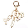 Wholesale Medical Theme Alloy Keychain Nurse Stethoscope Design Fashion Accessory Gift