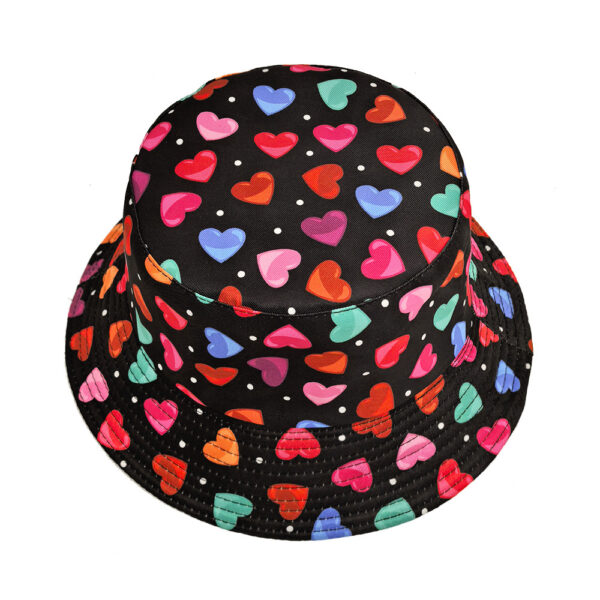 Wholesale Chic Love Pattern Fisherman Hat Sunscreen Hat for Everyday Use