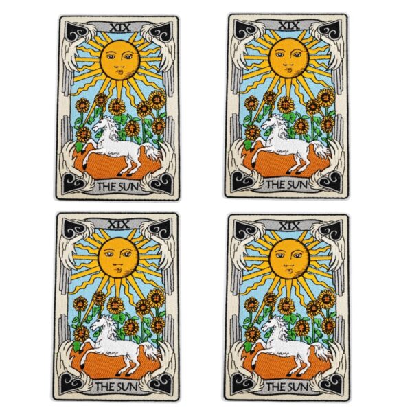 oly-b7d9e4c9d8422957a3a74609ddbcc8f8 Wholesale Polyester Thread Embroidered Tarot Card Iron-On Patches Decorative Accent for Clothing DIY Accessory