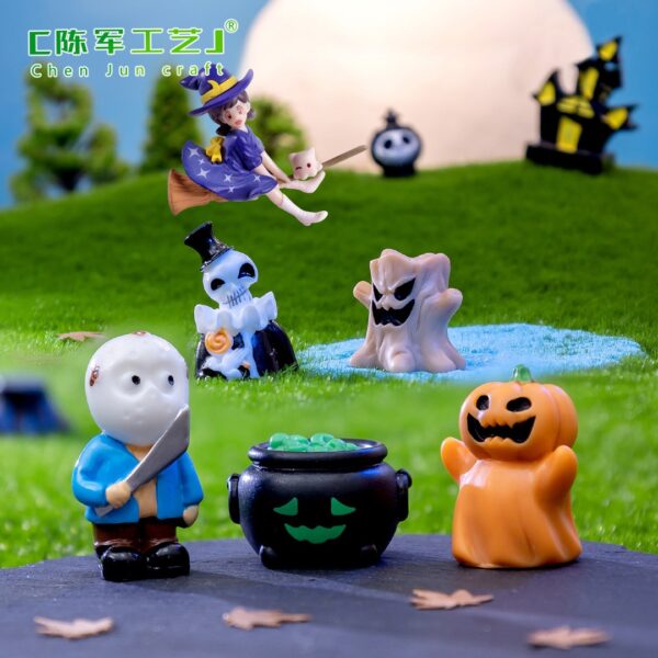 Wholesale Resin Halloween Witch Ghost Figures DIY Home Decor Accents 10 Styles