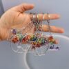 oly-b7fe58b66ccad867a61d8cd9f4ca83c8 Wholesale Metal Tree of Life Keychain Pendant with Natural Crystal Stones Fashion Accessory Bag Charm Boutique Resale