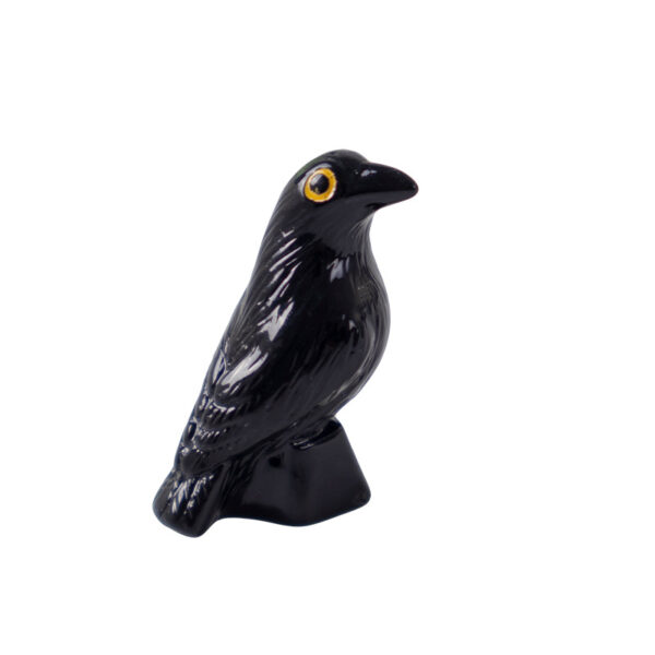 Wholesale Cartoon Style Black Resin Crow Ornament Tilted Head Halloween Home Decor