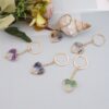 Wholesale Chakra Tree of Life Crystal Bag Charm Keychain Fashion Accessory Boutique Resale