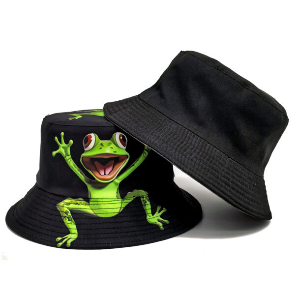 oly-b837076cdb75d13fd2fb3d5cf53069c4 Wholesale Trendy Frog Pattern Bucket Hat Sun Protection Unisex Outdoor Cap for Resale
