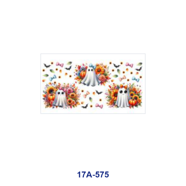 oly-b84ca2116107e84ec1f3bdfa161fd18e Wholesale 5pcs Fall Halloween Bow Ghost Sunflower Pumpkin Butterfly Bat Mixed Decor Prints 16oz Cup UV DTF Wraps