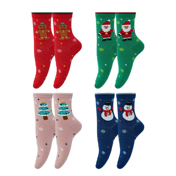 oly-b8549970cbab0091cfc7e23b18154762 Wholesale Cartoon Christmas Themed Unisex Polyester Socks Winter Middle Tube Boutique